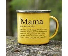 Metalinis puodelis "Mama"