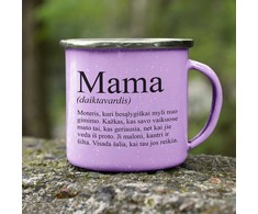 Metalinis puodelis "Mama"