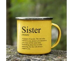 Metalinis puodelis "Sister"