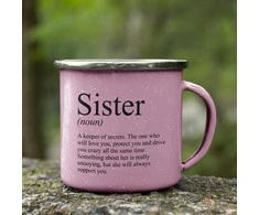 Metalinis puodelis "Sister"