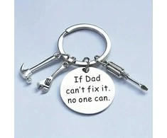 Metalinis raktų pakabukas "If Dad can't fix it, no one can"