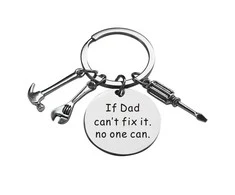 Metalinis raktų pakabukas "If Dad can't fix it, no one can"