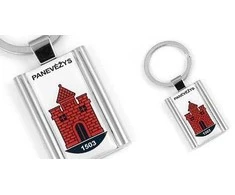 Metalinis raktų pakabukas "Panevėžys"