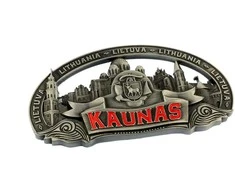 Metalinis šaldytuvo magnetukas "Vilnius - arkikatedra bazilika"
