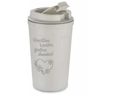 Metalinis termopuodelis "Gardžios kavelės, gražios dienelės" (400ml)