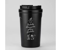 Metalinis termopuodelis "Kalėdų džiaugsmo pilnas puodelis" (400ml)
