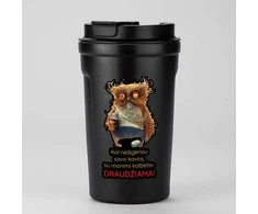 Metalinis termopuodelis "Kol neišgėriau savo kavos" (400ml)