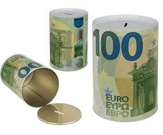 Milžiniška skardinė taupyklė "Euras" (21cm)