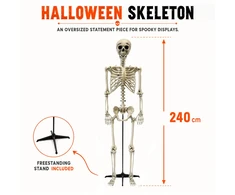 Milžiniška XXL dekoracija „Skeletas“ (240 cm)