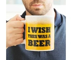 Kemis Milžiniškas puodelis "I wish this was a beer"
