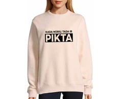 UNISEX pastelinis "Sully" džemperis "Kada noriu, tada ir pikta"