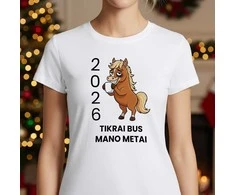 Moteriški marškinėliai "2026 Mano metai"