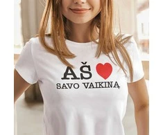 Moteriški marškinėliai "Aš myliu savo vaikiną"