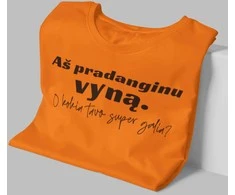 Moteriški marškinėliai "Aš pradanginu vyną"