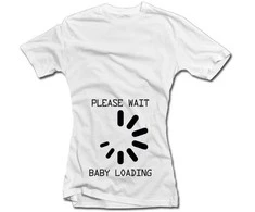 Moteriški marškinėliai "Baby loading"