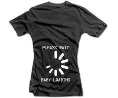 Moteriški marškinėliai "Baby loading"