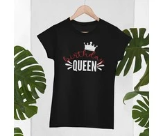 Moteriški marškinėliai "Birthday queen"
