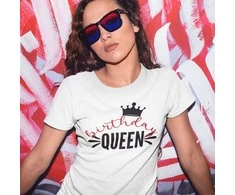 Moteriški marškinėliai "Birthday queen"
