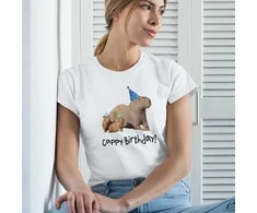 Moteriški marškinėliai "Cappy birthday"