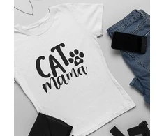 Moteriški marškinėliai "Cat mama"