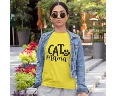 Moteriški marškinėliai "Cat mama"