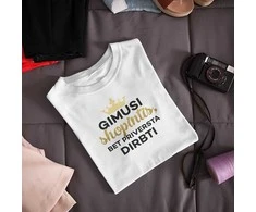 Moteriški marškinėliai „Gimusi shopintis“