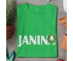 Moteriški marškinėliai "Janina su vainiku"
