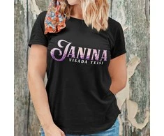 Moteriški marškinėliai "Janina visada teisi"