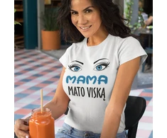 Moteriški marškinėliai "Mama mato viską"
