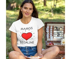 Moteriški marškinėliai "Mamos meilė begalinė"