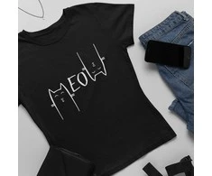 Moteriški marškinėliai "MEOW"