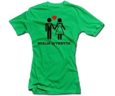 Moteriški marškinėliai "Misija įvykdyta"