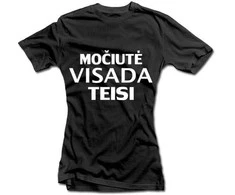 Moteriški marškinėliai "Močiutė visada teisi"