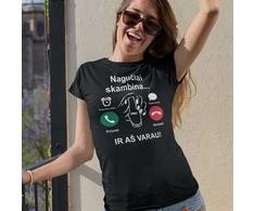 Moteriški marškinėliai "Nagučiai skambina"