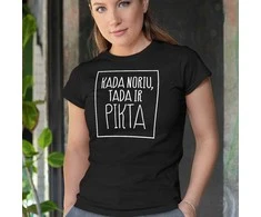 Moteriški marškinėliai "Pikta"