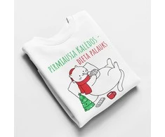 Moteriški marškinėliai „Pirmiausia Kalėdos - dieta palauks“
