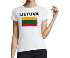 Moteriški marškinėliai "Retro Lietuva"