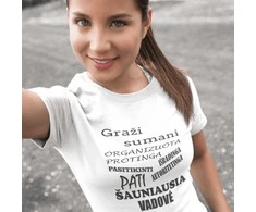 Moteriški marškinėliai "Šauniausia vadovė"