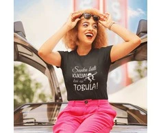 Moteriški marškinėliai "Sunku būti kukliai, kai esi tobula"