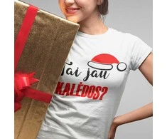 Moteriški marškinėliai "Tai jau Kalėdos?"