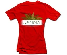 Moteriški marškinėliai "Tikra Janina"