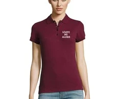 Moteriški Polo marškinėliai "Leave me alone"