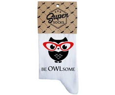 Moteriškos kojinės „Be owlsome“