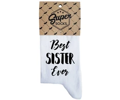 Moteriškos kojinės „Best sister ever“