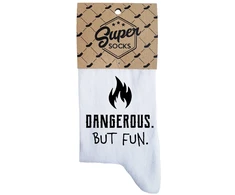 Moteriškos kojinės „Dangerous.But fun“