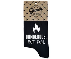 Moteriškos kojinės „Dangerous.But fun“