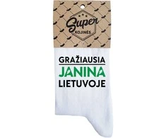 Moteriškos kojinės "Gražiausia Janina Lietuvoje"