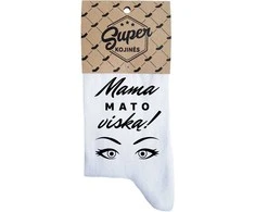 Moteriškos kojinės "Mama mato viską!"