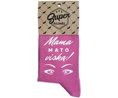 Moteriškos kojinės "Mama mato viską!"