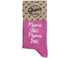 Moteriškos kojinės "Mama sako, mama žino"